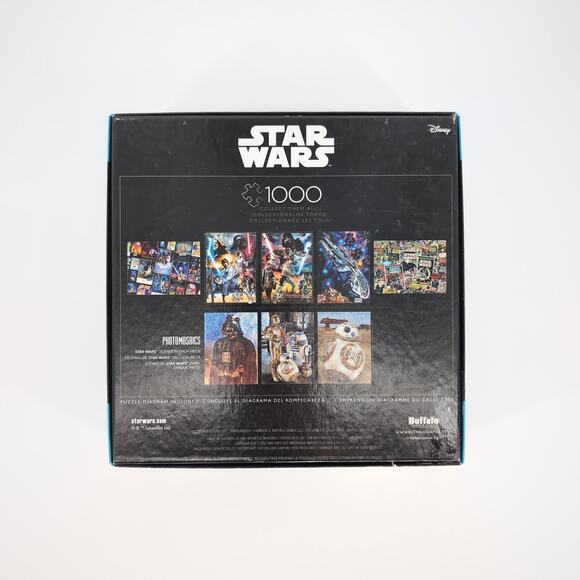 Buffalo Games Disney 1000 Piece Photomosaics Star Wars Posters Jigsaw Puzzle GUC - Picture 9 of 12